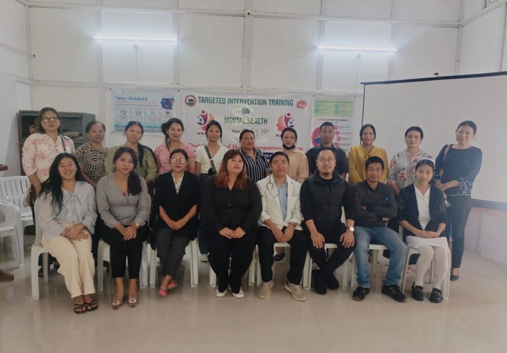 Participants posing for lens after the training on mental health at Peren on August 13.